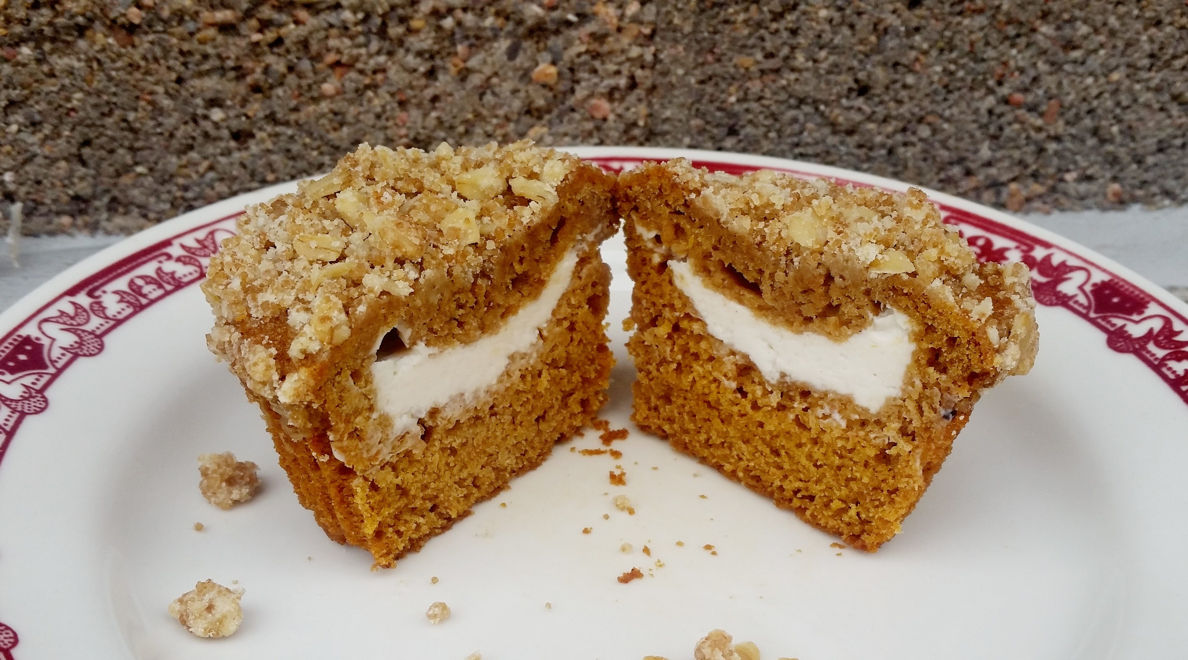 King Arthur Flour Bake Along, Veganized InsideOut Pumpkin Muffins