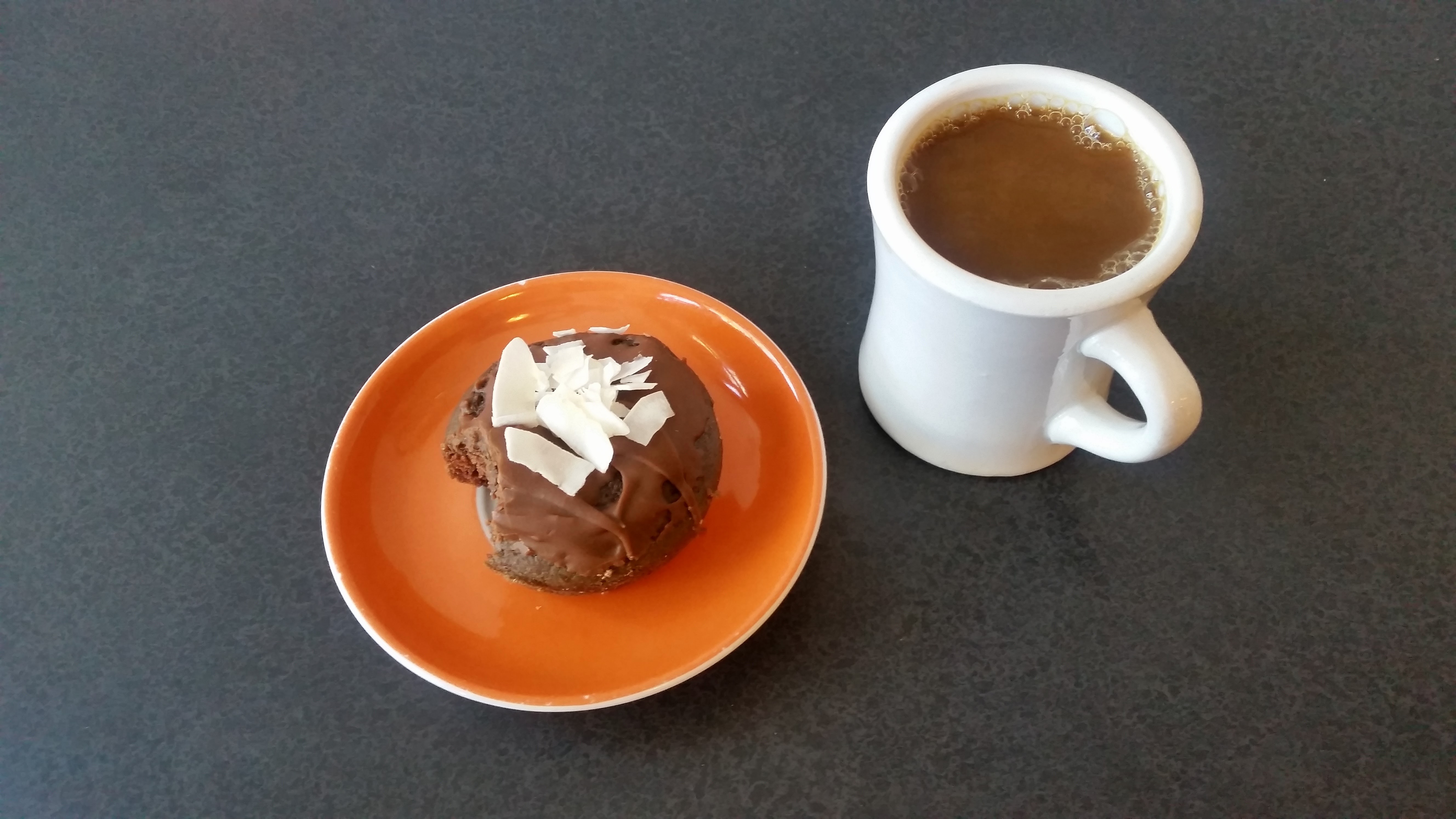 vegan snacks to keep at work donut coffee